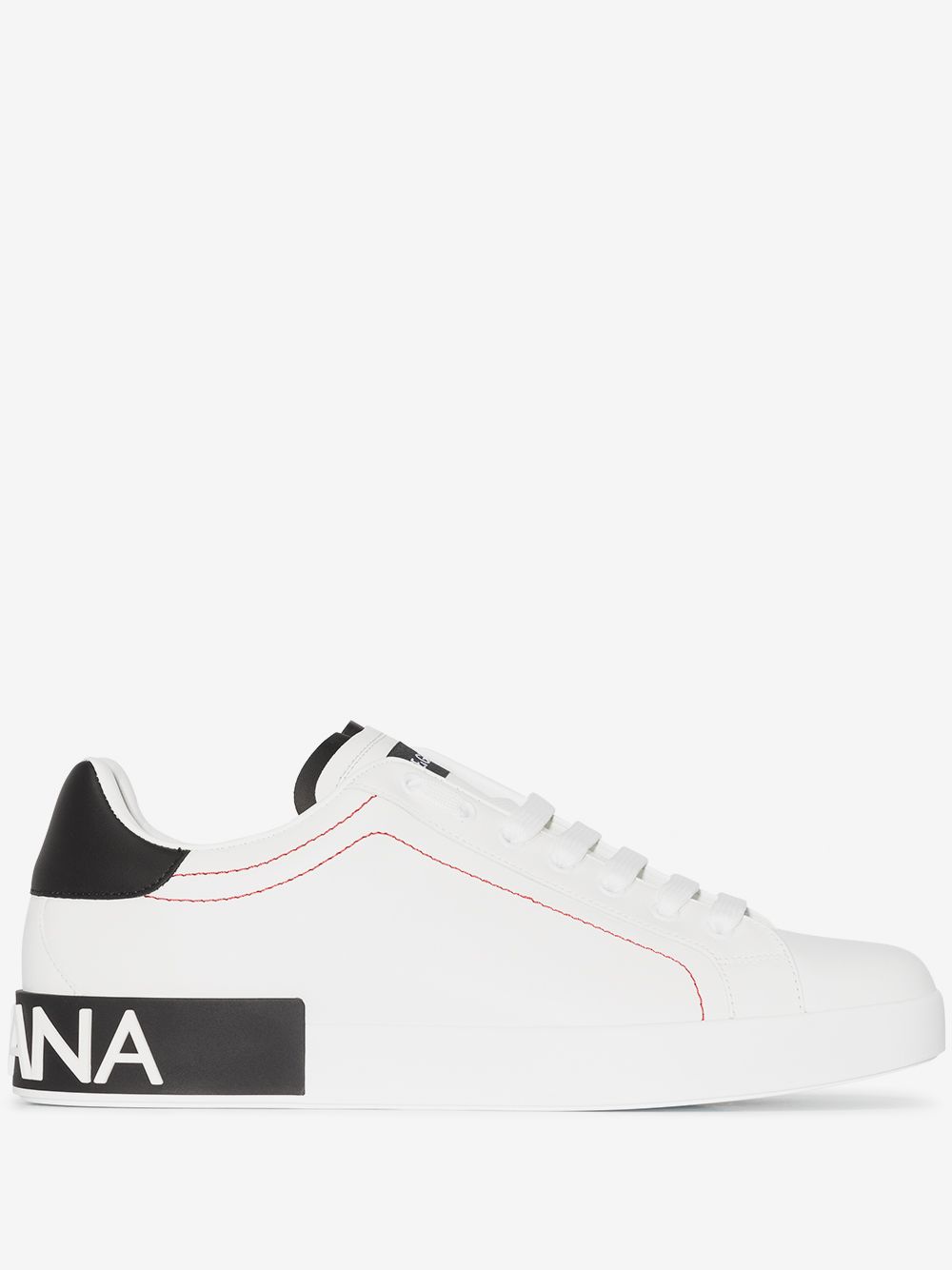 D&G Portofino leather sneakers