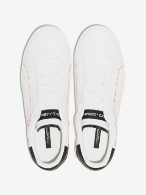 D&G Portofino leather sneakers