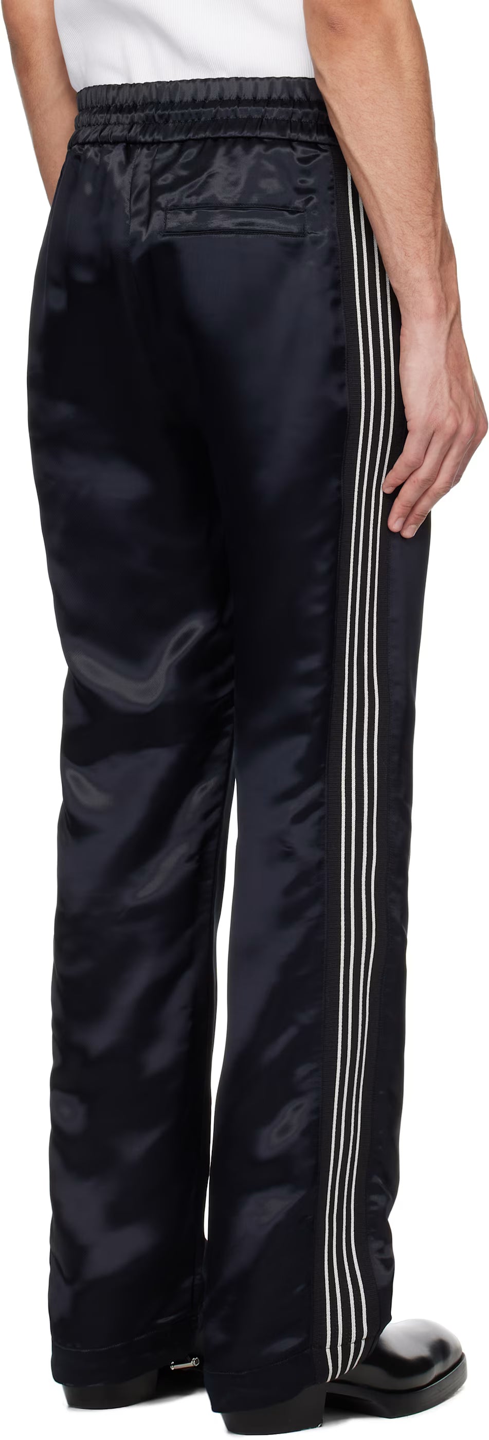 Black MA Music Note Track Pants