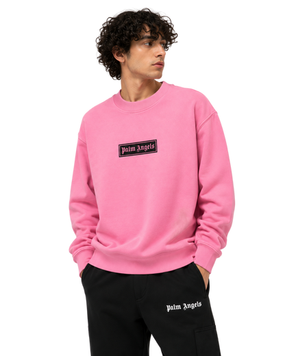 Palm Angels logo-print cotton sweatshirt