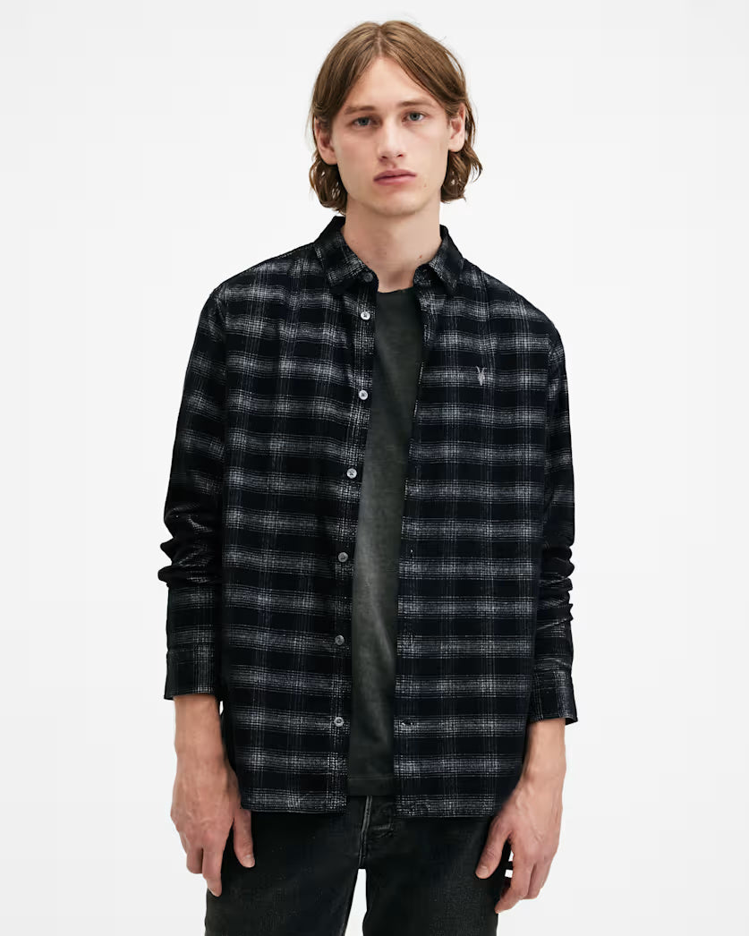 Kink Corduroy Checked Relaxed Fit Shirt