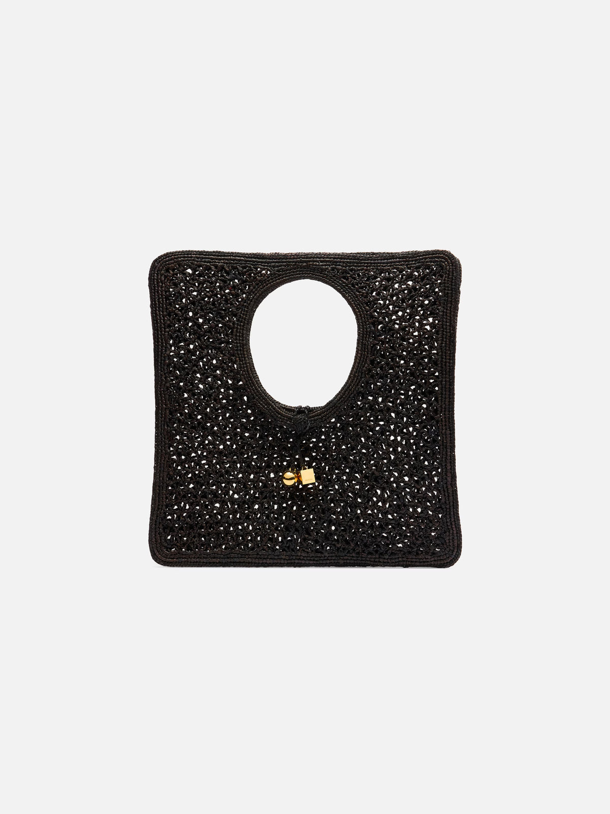 The Spiaggia square bag Raffia square bag.