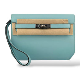 Hermes Kelly Depeche Bleu Atoll Epsom PHW