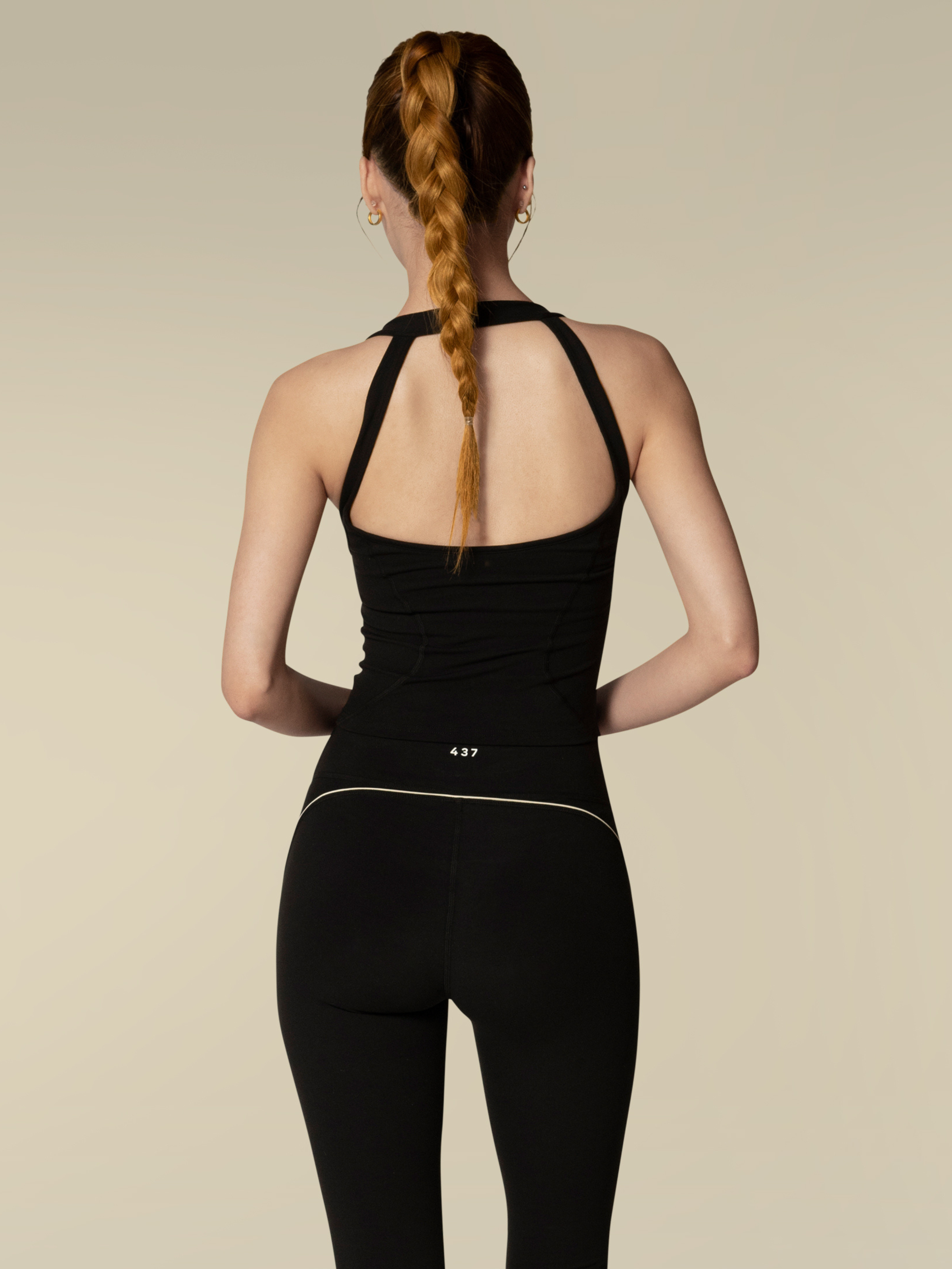 The Studio Tank / Black-Cream