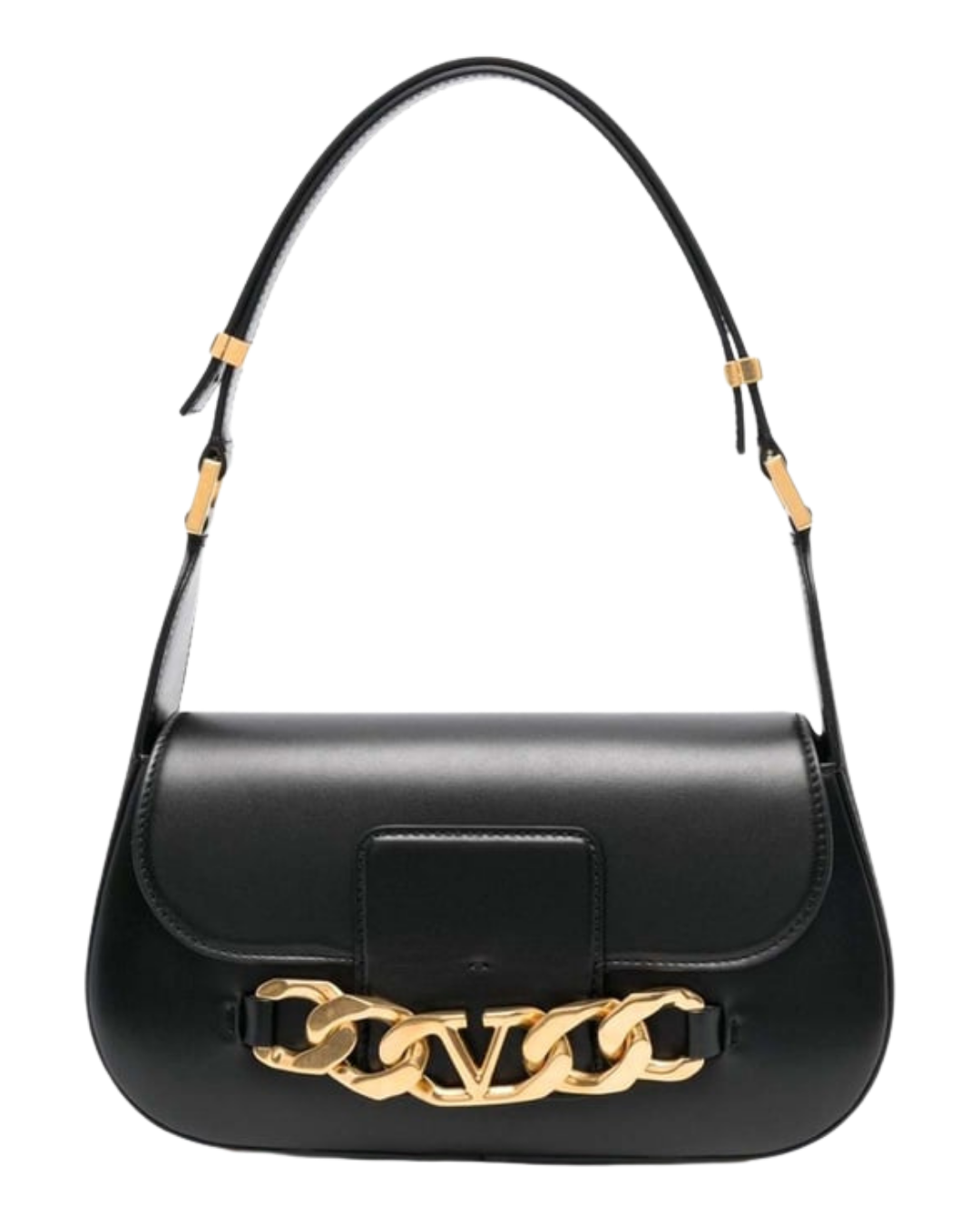 Black Vlogo Shoulder Bag