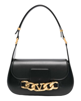 Black Vlogo Shoulder Bag