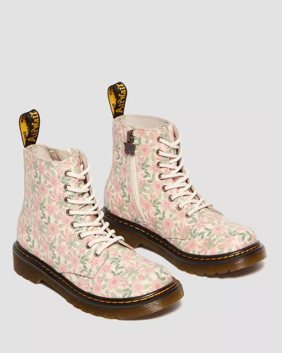 Junior 1460 Pascal Floral Leather Boots