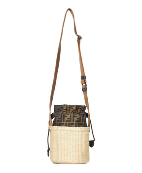 Teddy Bear Drawstring Bag Beige