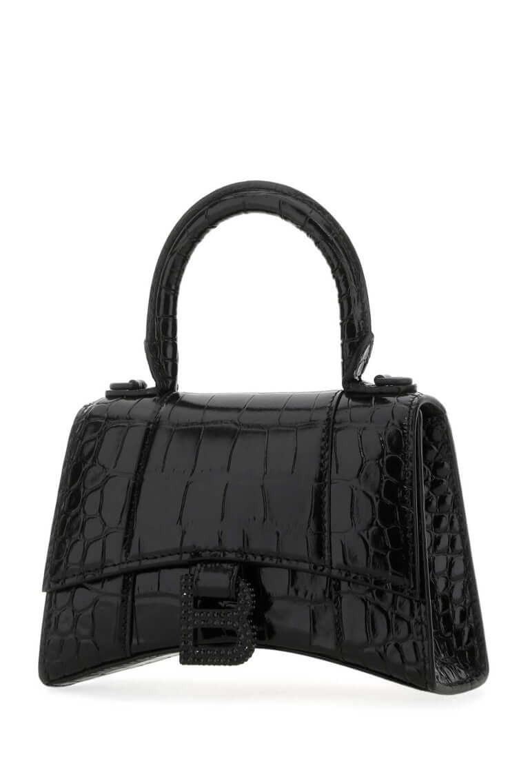 Balenciaga Black Hourglass Mini Satchel Bag - Size: One Size Bags | Shop From The Mirage