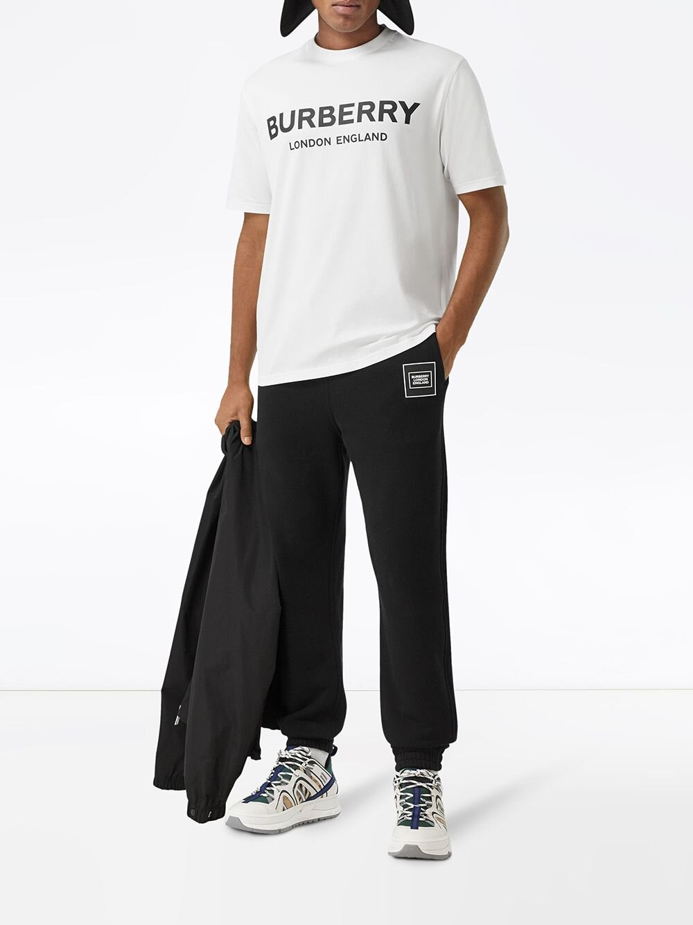 Burberry London Letchford Logo Print T-shirt White