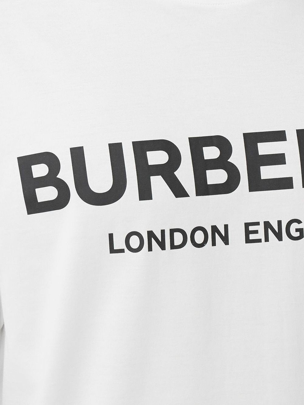 Burberry London Letchford Logo Print T-shirt White