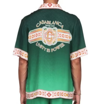 Casablanca Silk Shirt Unity Is Power