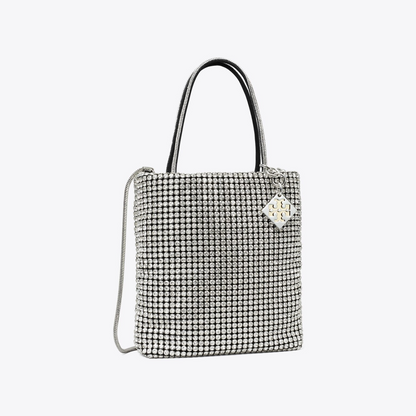 Night Owl Crystal-Embellished Mini Tote