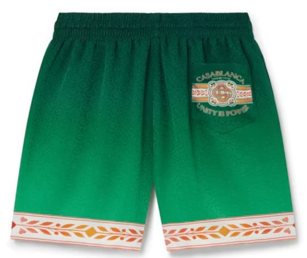 Casablanca Silk Monogram Shorts Unity Is Power