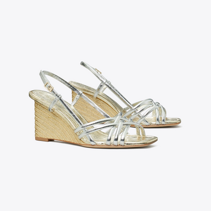 Multi-Strap Espadrille Wedge
