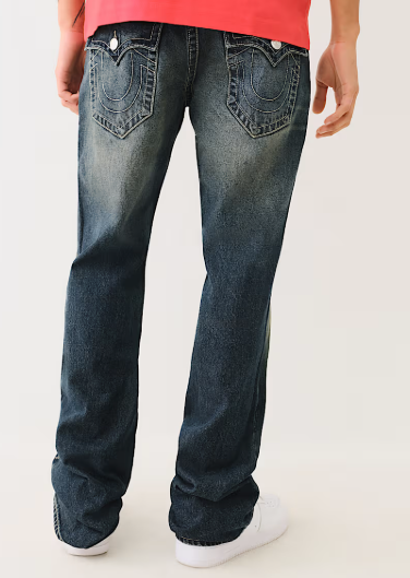 BILLY SASHIKO PAINTED STACKED BOOTCUT JEAN