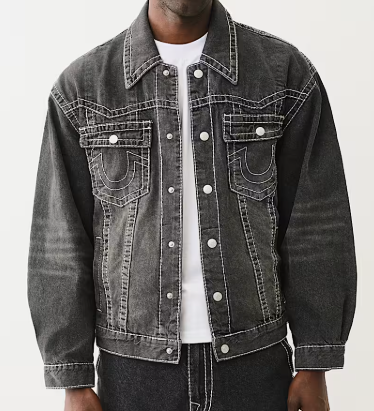 DENIM BIG T JACKET