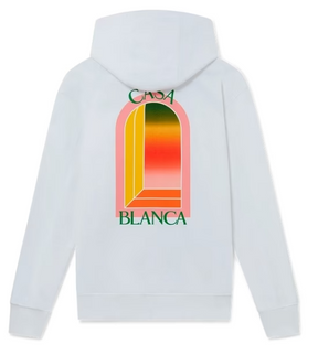 Casablanca Gradient L&#39;Arche Hoodie White