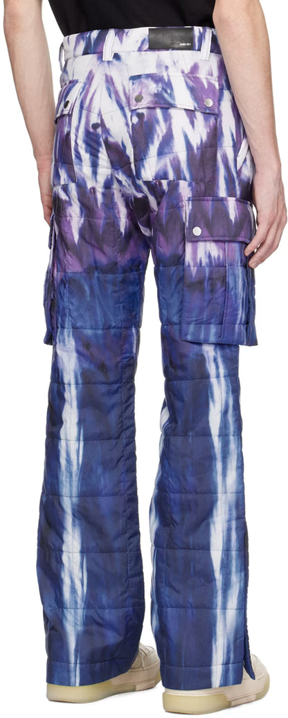 Purple Tie-Dye Cargo Pants