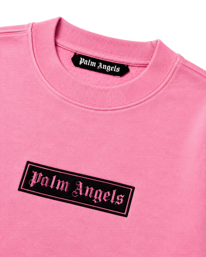 Palm Angels logo-print cotton sweatshirt