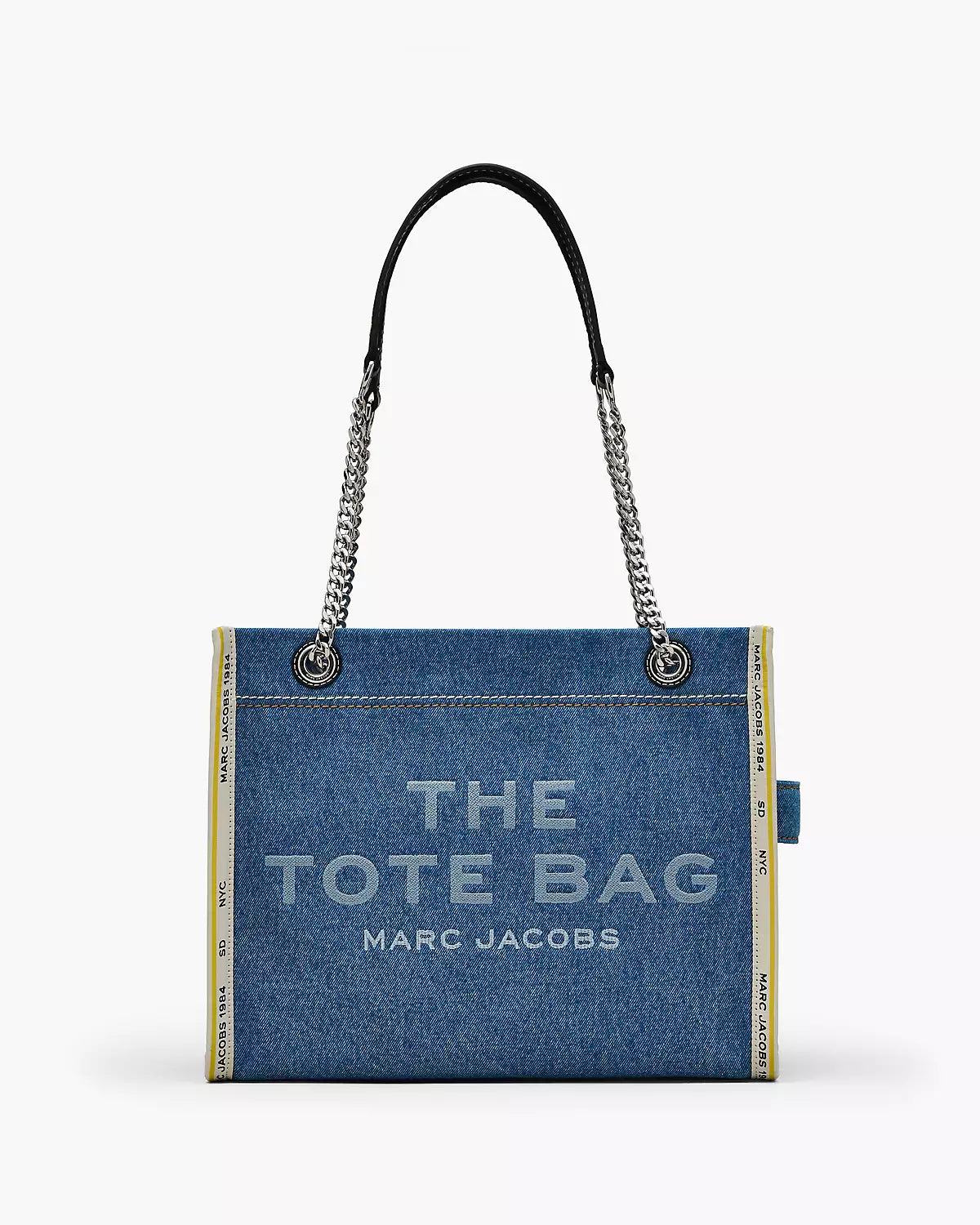 The Denim Chain Medium Tote Bag