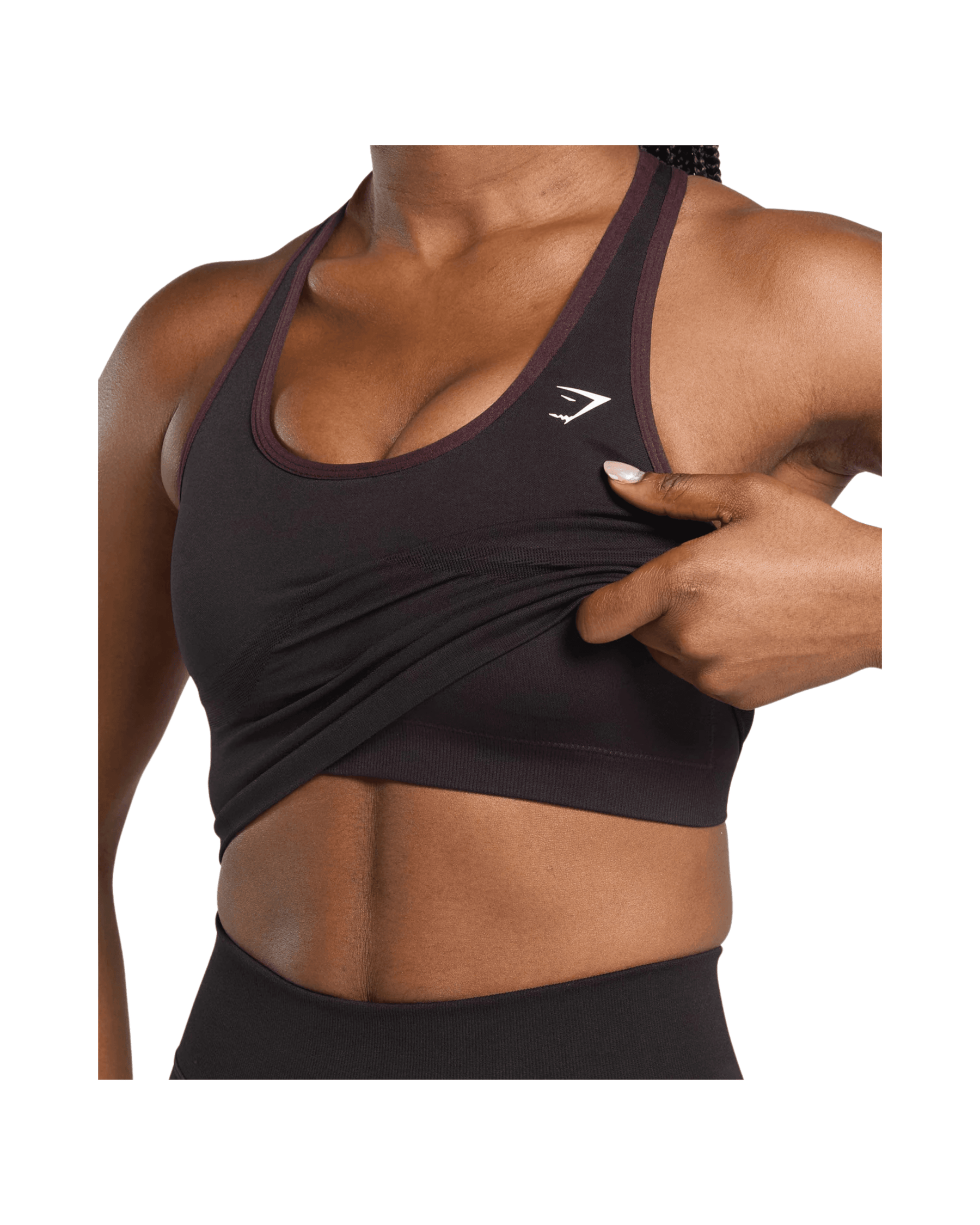 Gymshark Lift Seamless Midi Tank With Shelf Depth Purple