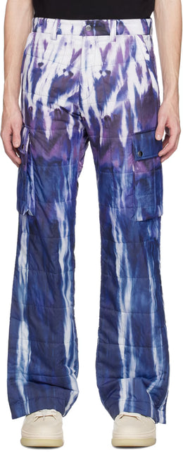 Purple Tie-Dye Cargo Pants
