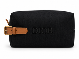 DIOR 2025 Beauty Pouch Blue Denim Makeup BagToiletry Travel Case LIMITED EDITION