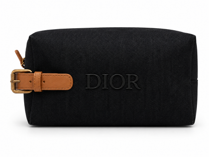 DIOR 2025 Beauty Pouch Blue Denim Makeup BagToiletry Travel Case LIMITED EDITION