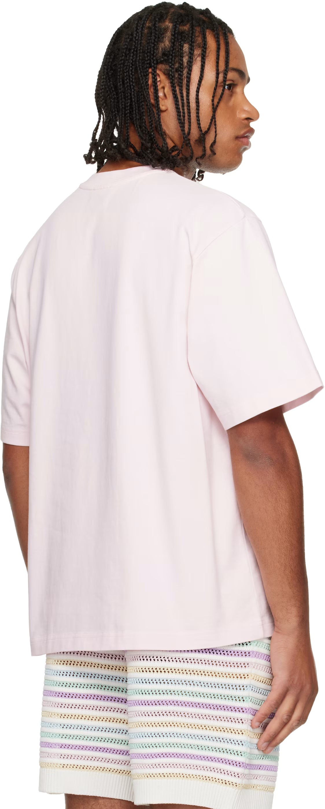 Pink 'Casa' Racing Oversized Short Sleeve T‑shirt