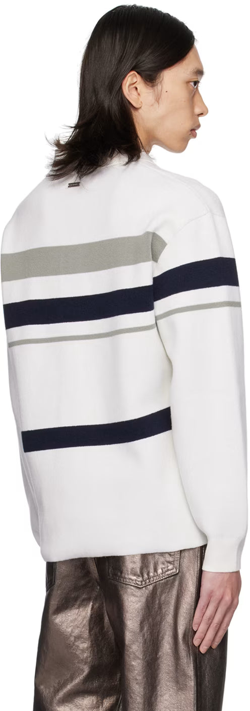 Ferragamo White Virgin Wool Polo