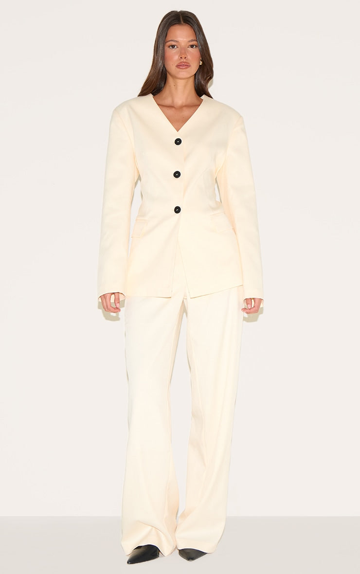 Sand Premium Tailored Straight Leg Trousers
