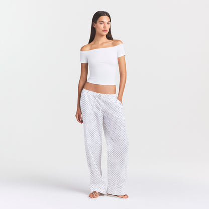 Cotton Jersey Off the Shoulder Top