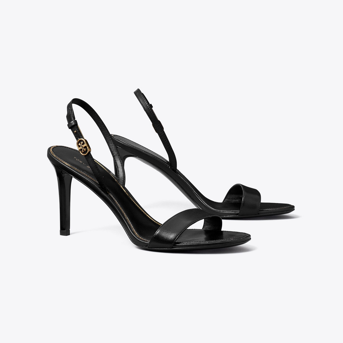Double T Buckle Heeled Sandal
