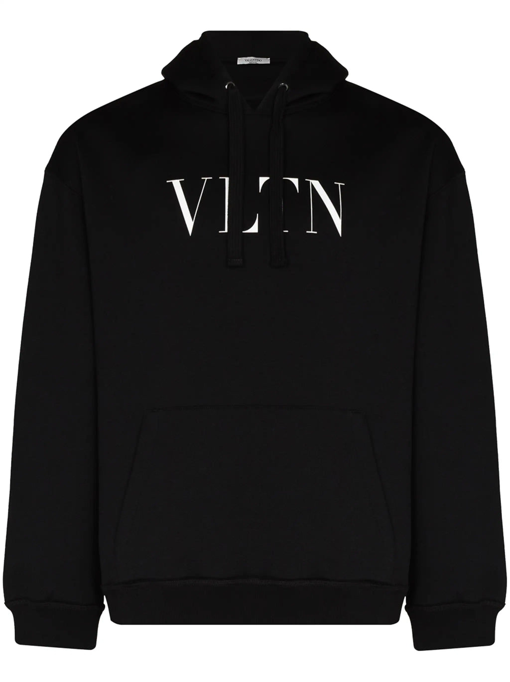 Valentino Garavani VLTN Logo Print Hoodie in Black