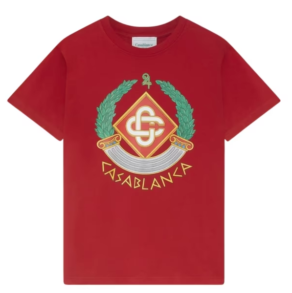 Casablanca Red Cotton Tennis Club T-Shir