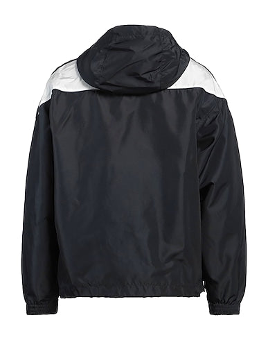 shell, detachable application, plain colour with appliqués, crewneck, single-breasted , long sleeves, zip fastening, multipockets, generic outerwear