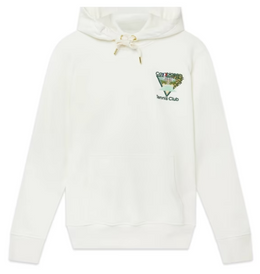 Casablanca Tennis Club Icon Embroidered Sweatshirt White