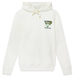 Casablanca Tennis Club Icon Embroidered Sweatshirt White