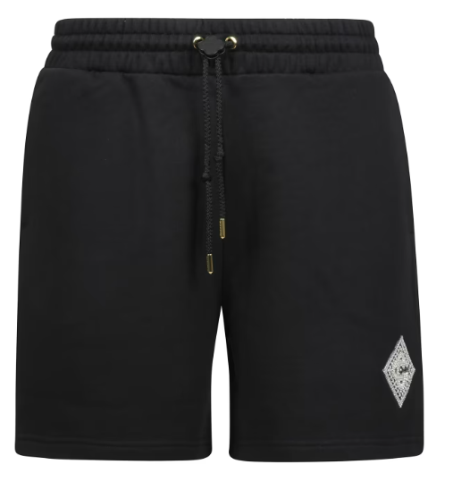 Casablanca Black Shorts with Elasticated Waist