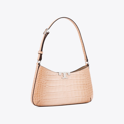 Eleanor Croc Embossed Slim Shoulder Bag