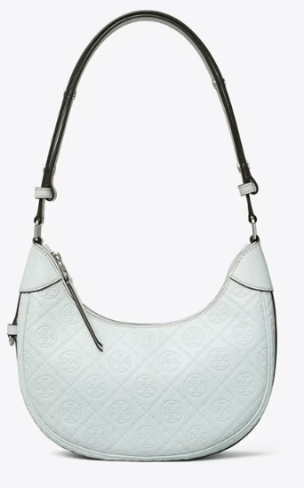 Tory Burch T MONOGRAM LEATHER CRESCENT BAG - Bags | Shop From The Mirage