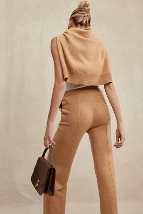 Camel cashmere blend hoodie