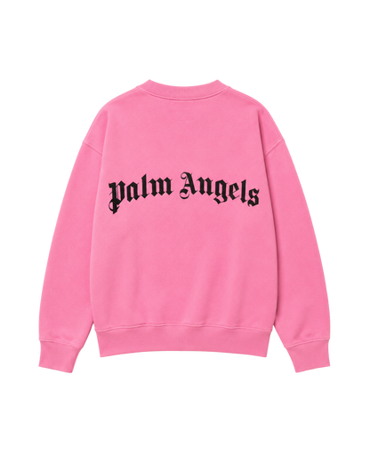 Palm Angels logo-print cotton sweatshirt