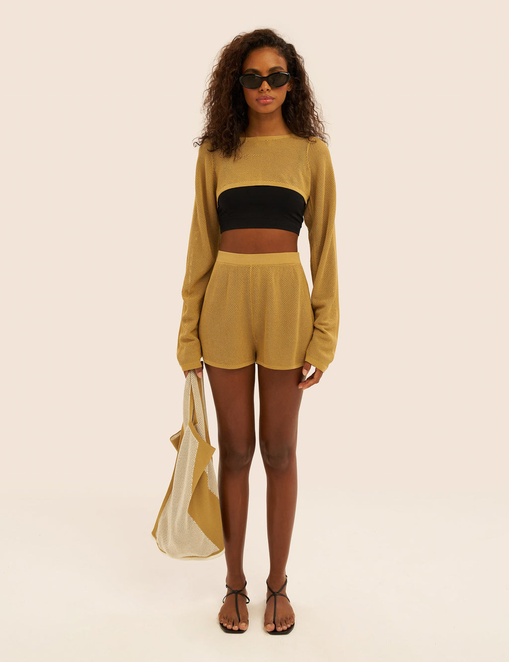 Knitted Mesh Cover Up