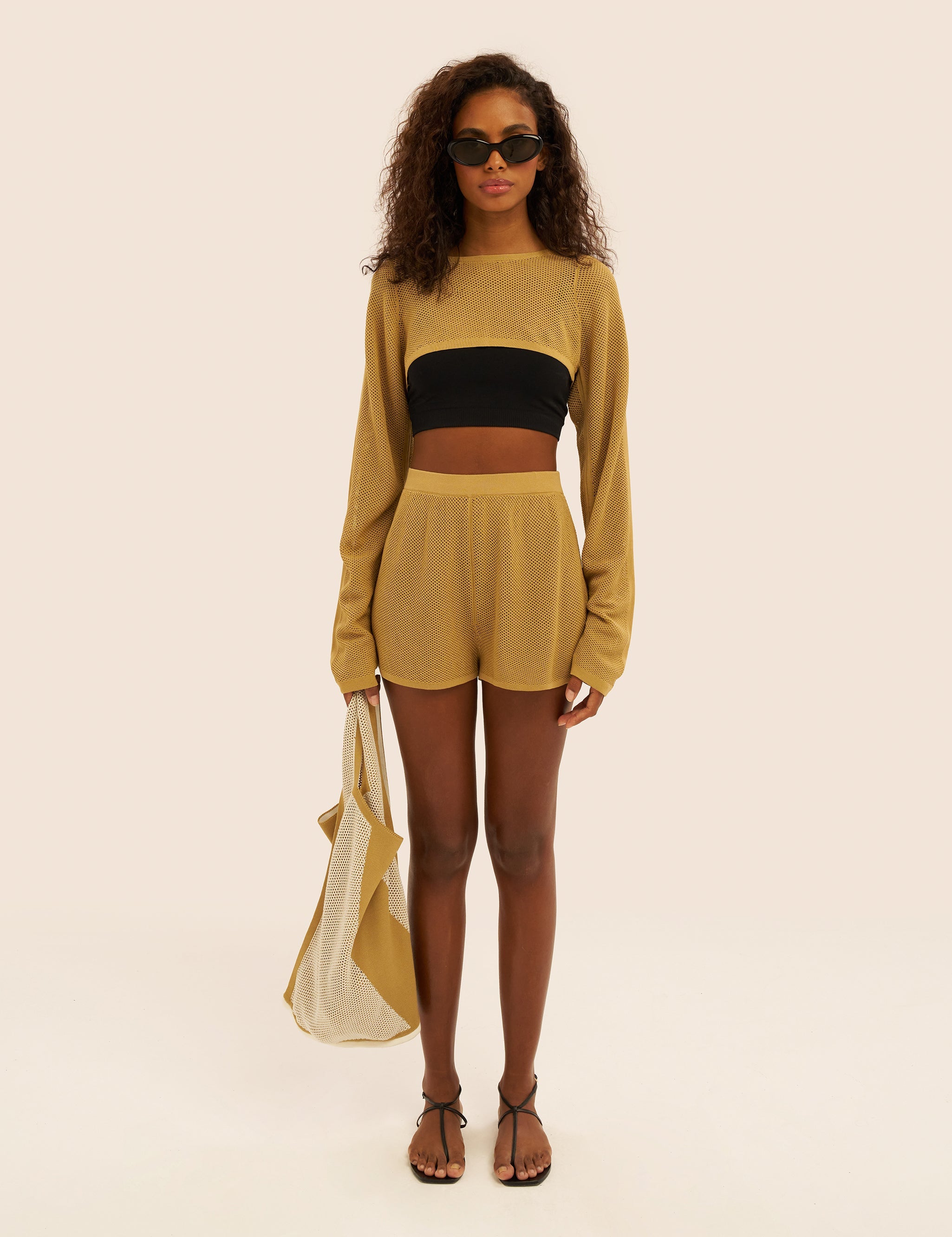 Knitted Mesh Cover Up