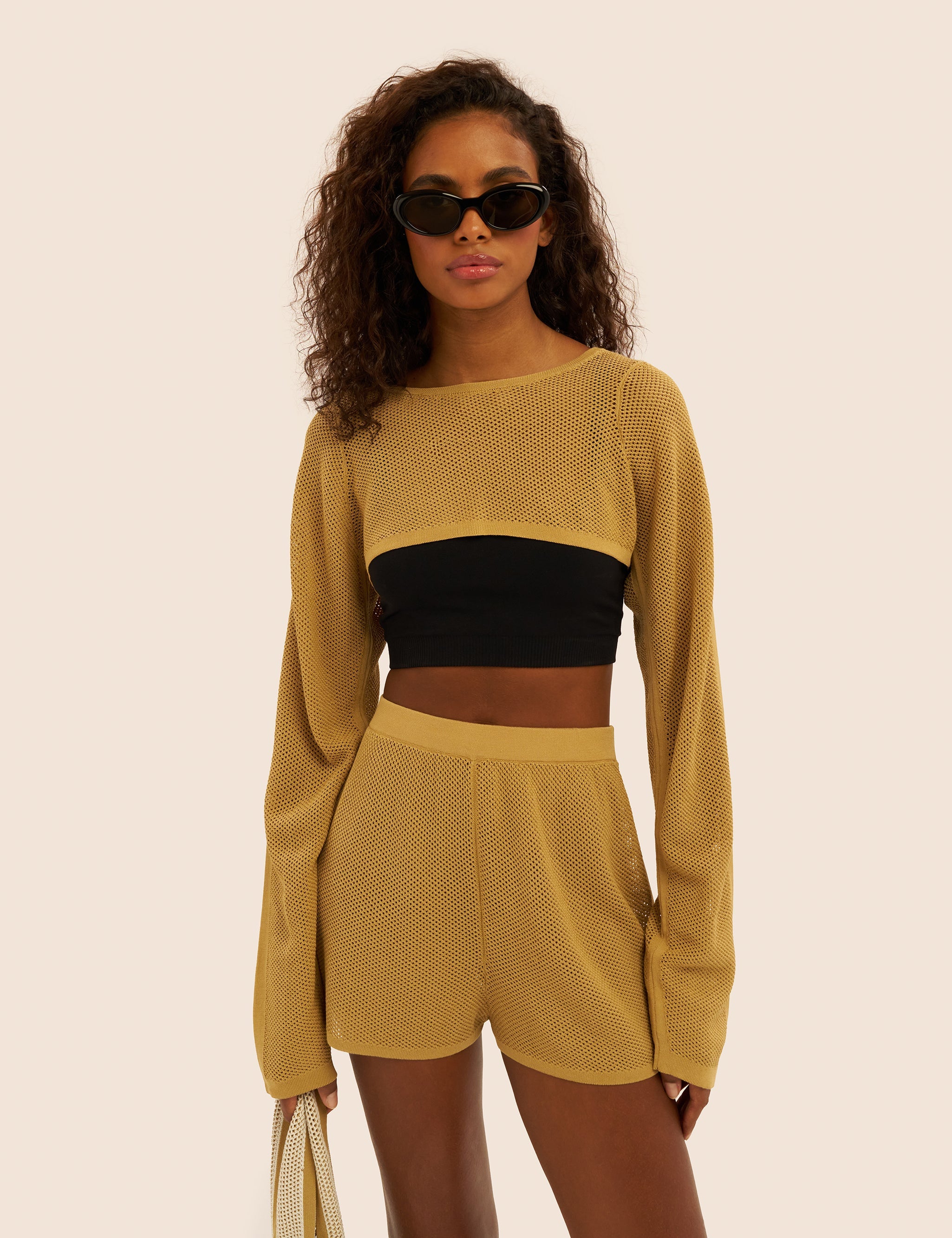 Knitted Mesh Cover Up