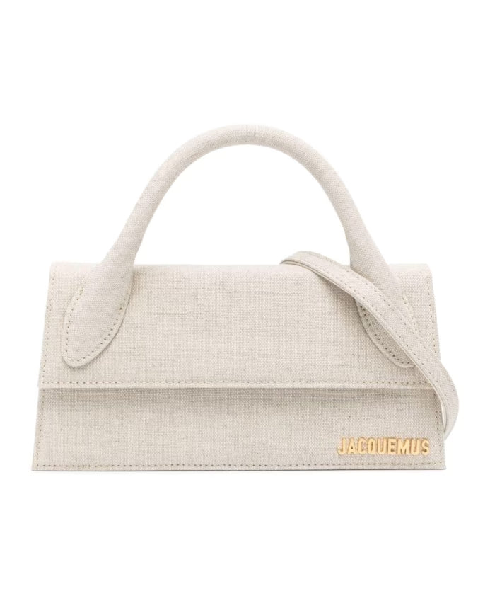 Stylish Grey Bags with Linen Blend