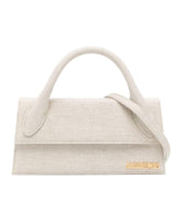 Stylish Grey Bags with Linen Blend