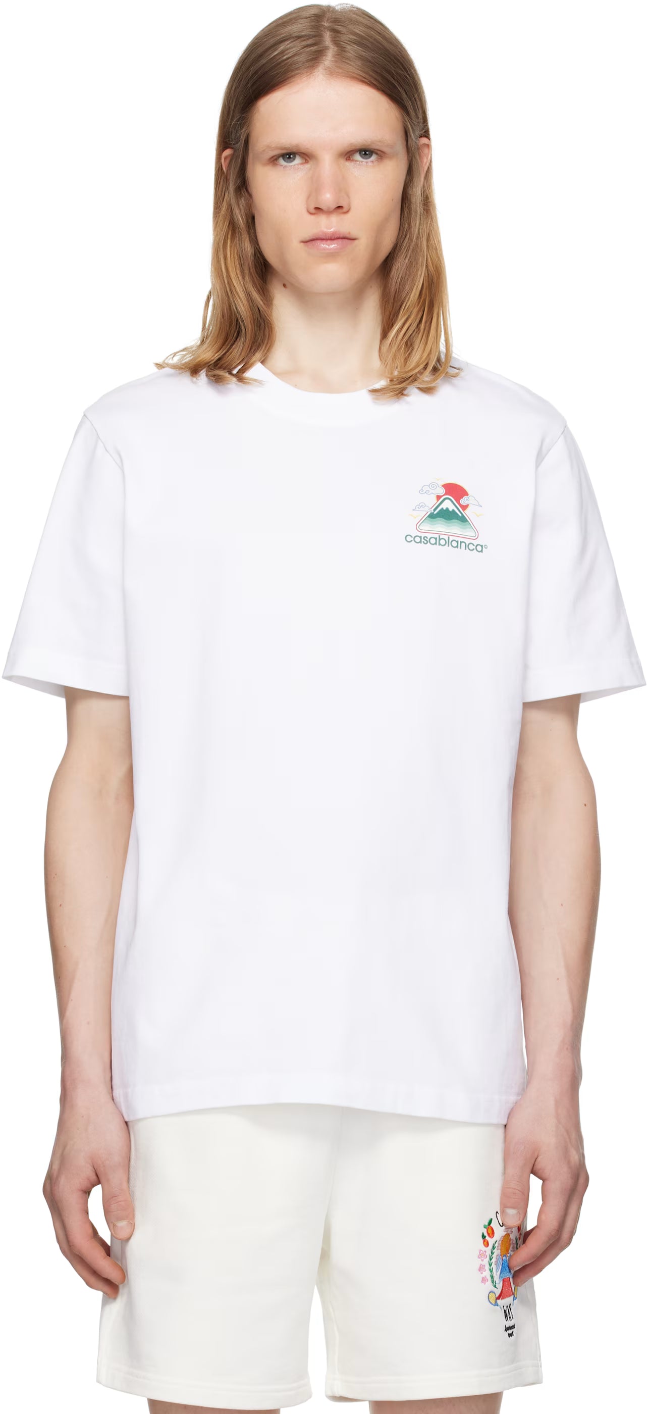 White Montagne Ondulee T-shirt